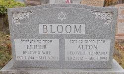 Esther <I>Cohen</I> Bloom 