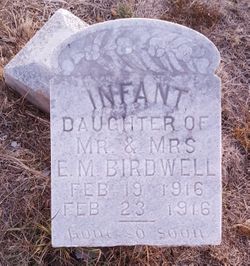 Infant Daughter Birdwell 