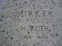 M. Ruth <I>Slaymaker</I> Burkey 