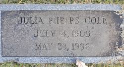 Julia <I>Phelps</I> Cole 