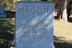 Maggie <I>Hupp</I> Heddleson 