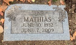 Phillis Jene <I>Johnson</I> Mathias 