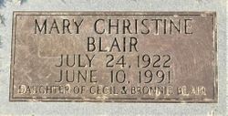 Mary Christine Blair 