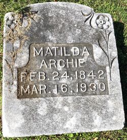Matilda <I>Hairston</I> Archie 