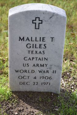 Mallie T Giles 