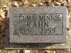 Selma Minnie <I>Schwartz</I> Kahn 
