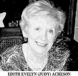 Edith Evelyn “Judy” <I>Bainard</I> Acheson 