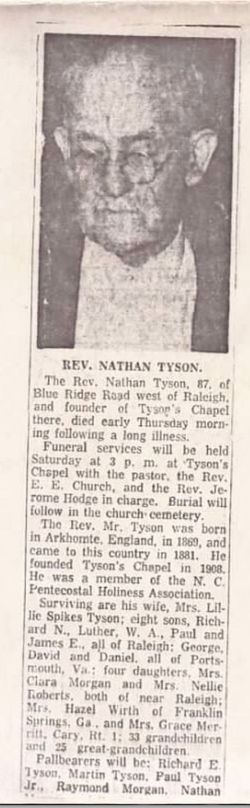 Rev Nathan Tyson 