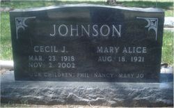 Mary Alice <I>Skinner</I> Johnson 