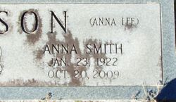 Anna Lee <I>Smith</I> Watson 