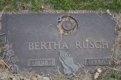 Bertha <I>Fischer</I> Rusch 