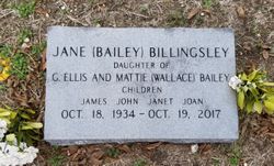 Jane <I>Bailey</I> Billingsley 