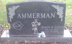 Karen Belle <I>Paige</I> Ammerman 