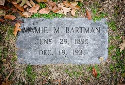Mary May “Mamie” <I>Masters</I> Bartman 