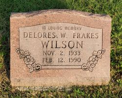 Delores <I>Frakes</I> Wilson 