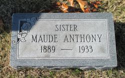 Maude M <I>Stevenson</I> Anthony 
