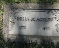 Delia Malvina <I>Wright</I> Acklin 