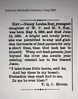 Nancy Louisa “Nannie” Key 