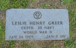 Leslie Henry Greer Sr.