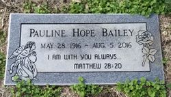 Pauline Hope <I>Hassell</I> Bailey 