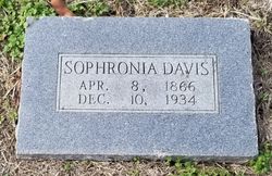 Sophronia <I>Gray</I> Davis 