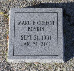 Margie Nell <I>Creech</I> Boykin 