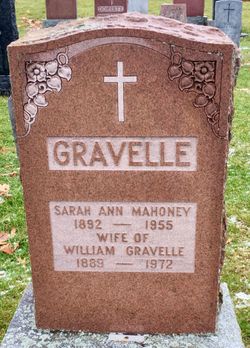 Sarah Ann <I>Mahoney</I> Gravelle 
