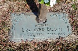 Elizabeth Jane “Liza” <I>Byrd</I> Booth 