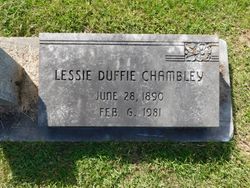 Lessie <I>Duffie</I> Chambley 