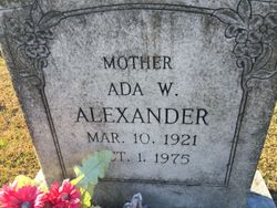 Ada <I>Ward</I> Alexander 