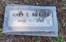Mary <I>Melson</I> Rickard 