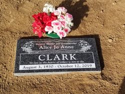 Alice Jo Anne <I>Ries</I> Clark 