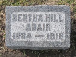 Bertha J <I>Hill</I> Adair 
