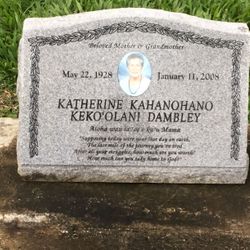 Katherine Olivian Kahanohano <I>Keko'olani</I> Dambley 