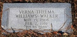 Verna Thelma <I>Maxwell</I> Williams Walker 