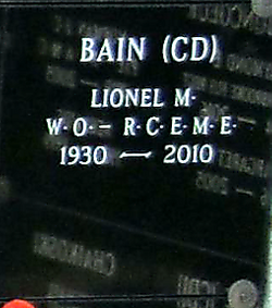 WO Lionel M Bain 