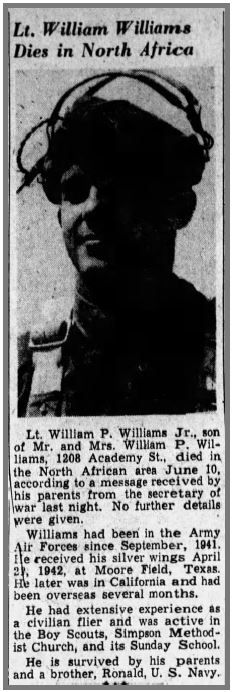 2LT William P. Williams 