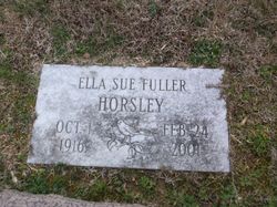 Ella Sue <I>Fuller</I> Horsley 