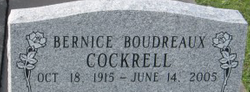 Bernice Marie <I>Boudreaux</I> Cockrell 