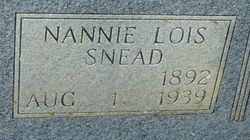 Nannie Lois <I>Snead</I> Lee 