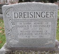 Gertrude <I>Mattusch</I> Dreisinger 