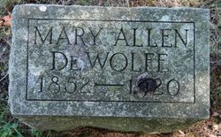Mary <I>Allen</I> DeWolfe 
