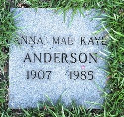 Anna Mae <I>Kaye</I> Anderson 