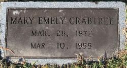 Mary Emely <I>Phillips</I> Crabtree 