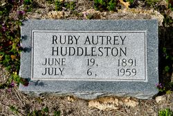 Ruby Virginia <I>Autrey</I> Huddleston 