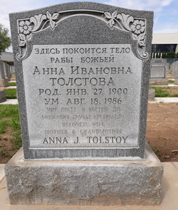 Anna Ivanovna <I>Metchikoff</I> Tolstoy 