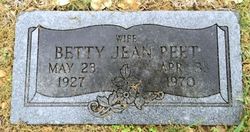 Betty Jean <I>Barrow</I> Peet 