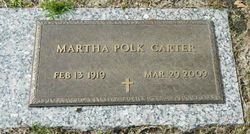 Martha <I>Polk</I> Carter 