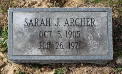 Sarah <I>Jude</I> Archer 