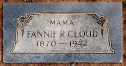 Frances Ruth “Fannie” <I>Garrett</I> Cloud 